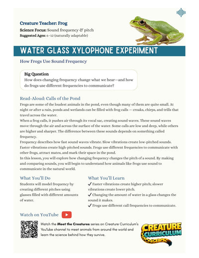 Frequency and Pitch - Frogs