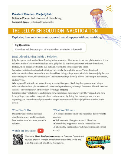 Solutions and Dissolving - Jellyfish