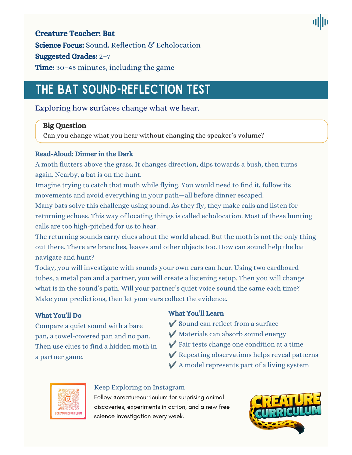 Sound, Reflection and Echolocation – Bat