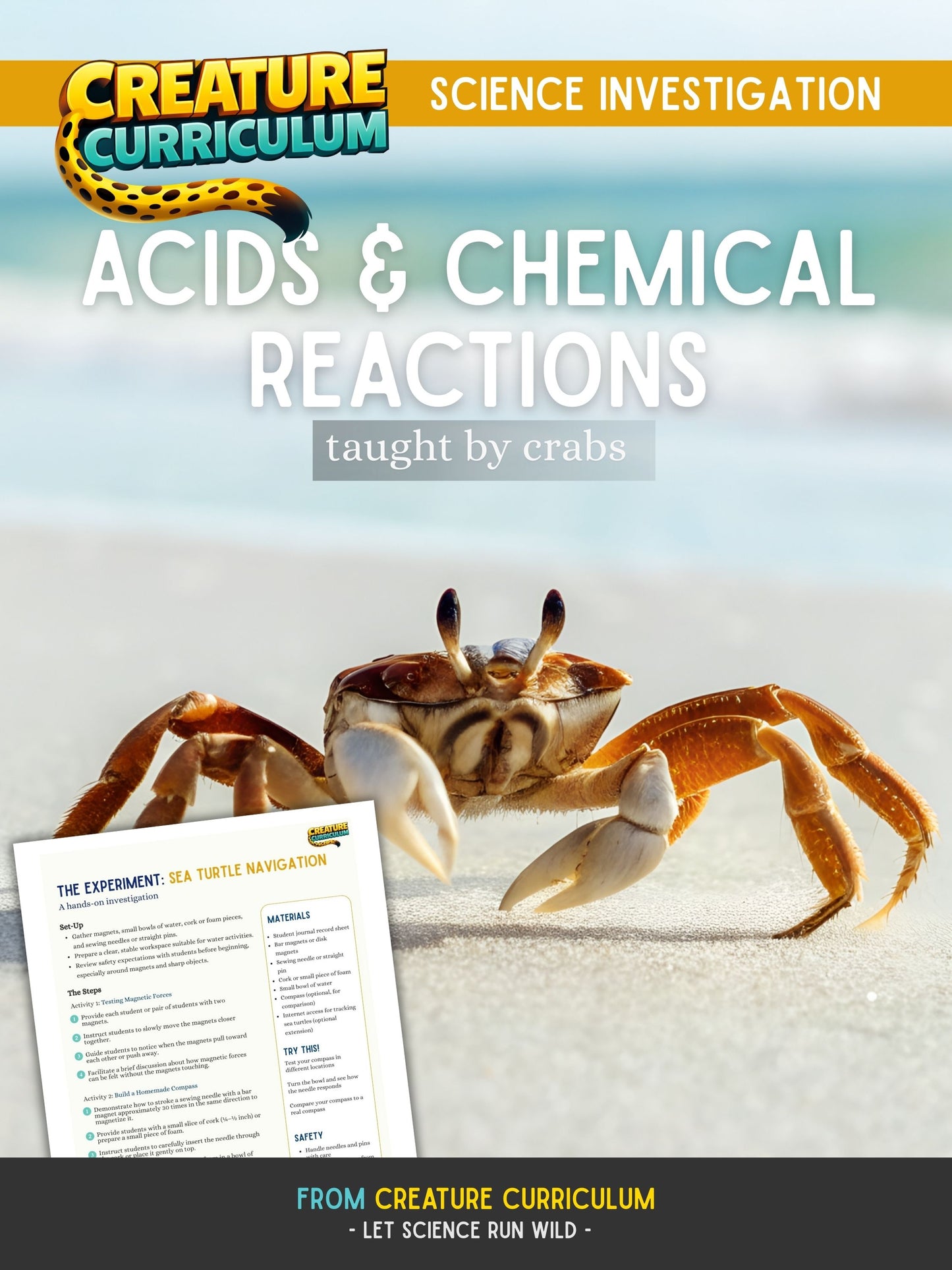 Acids and Chemical Reactions - Crabs