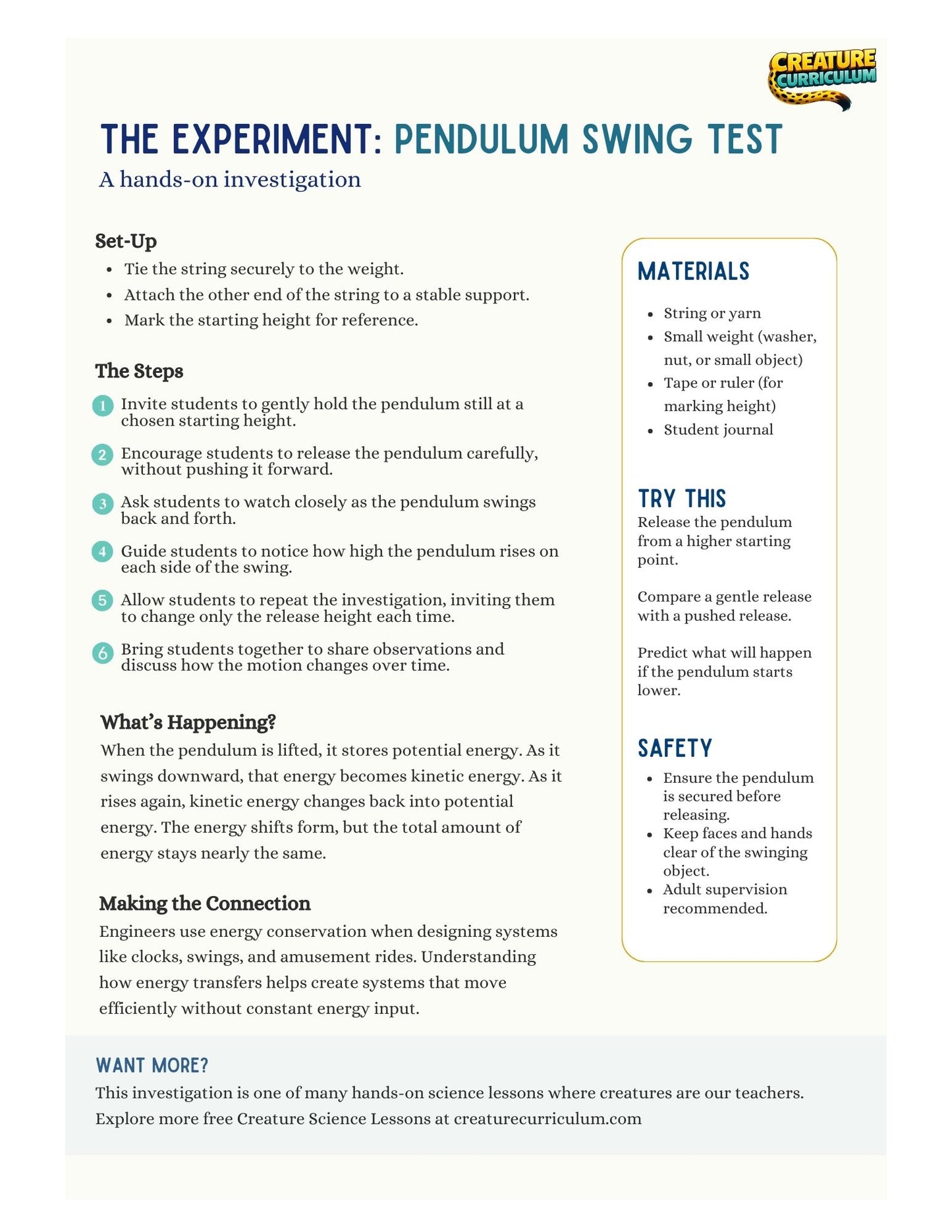 Energy Conservation - Sloths