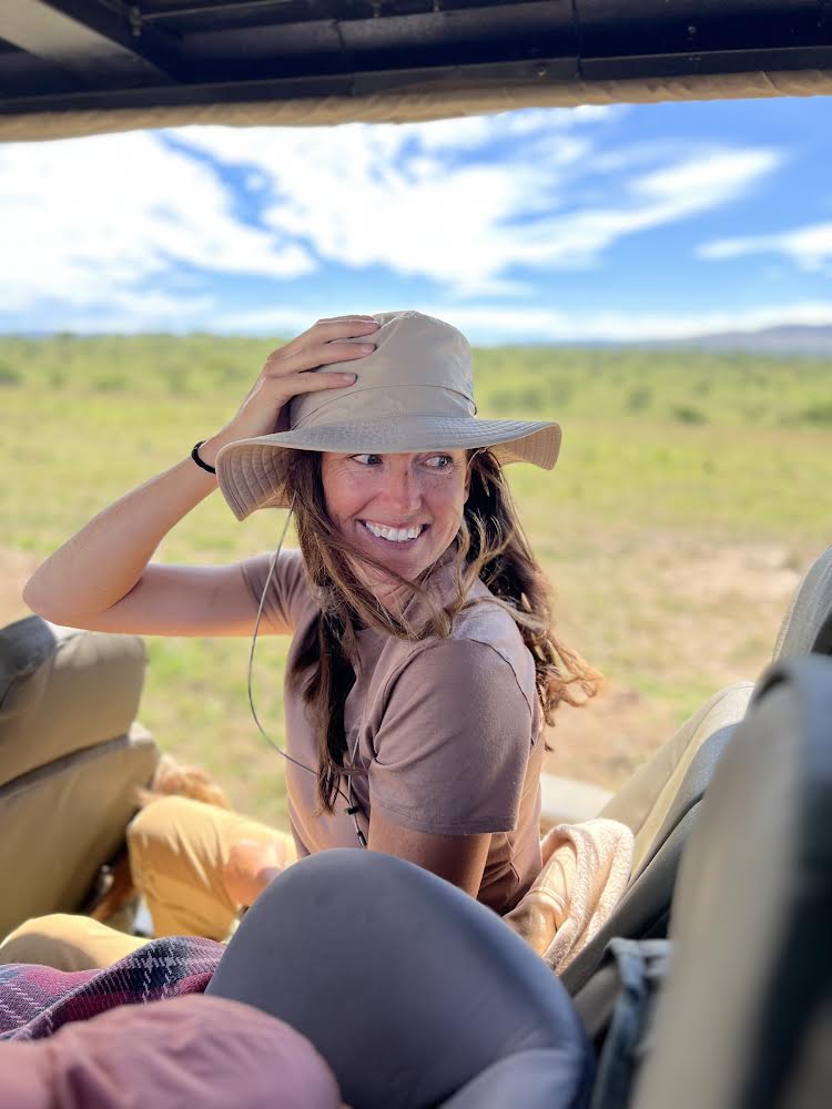 Kristen exploring the natural world