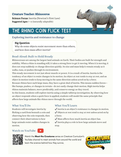 Inertia and Motion - Rhinos