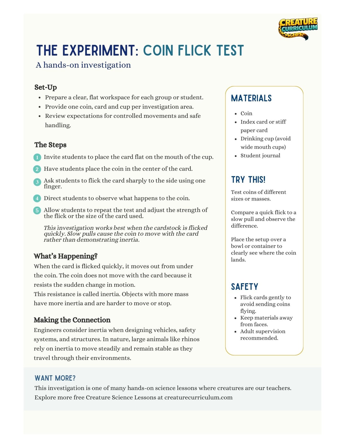 Inertia and Motion - Rhinos