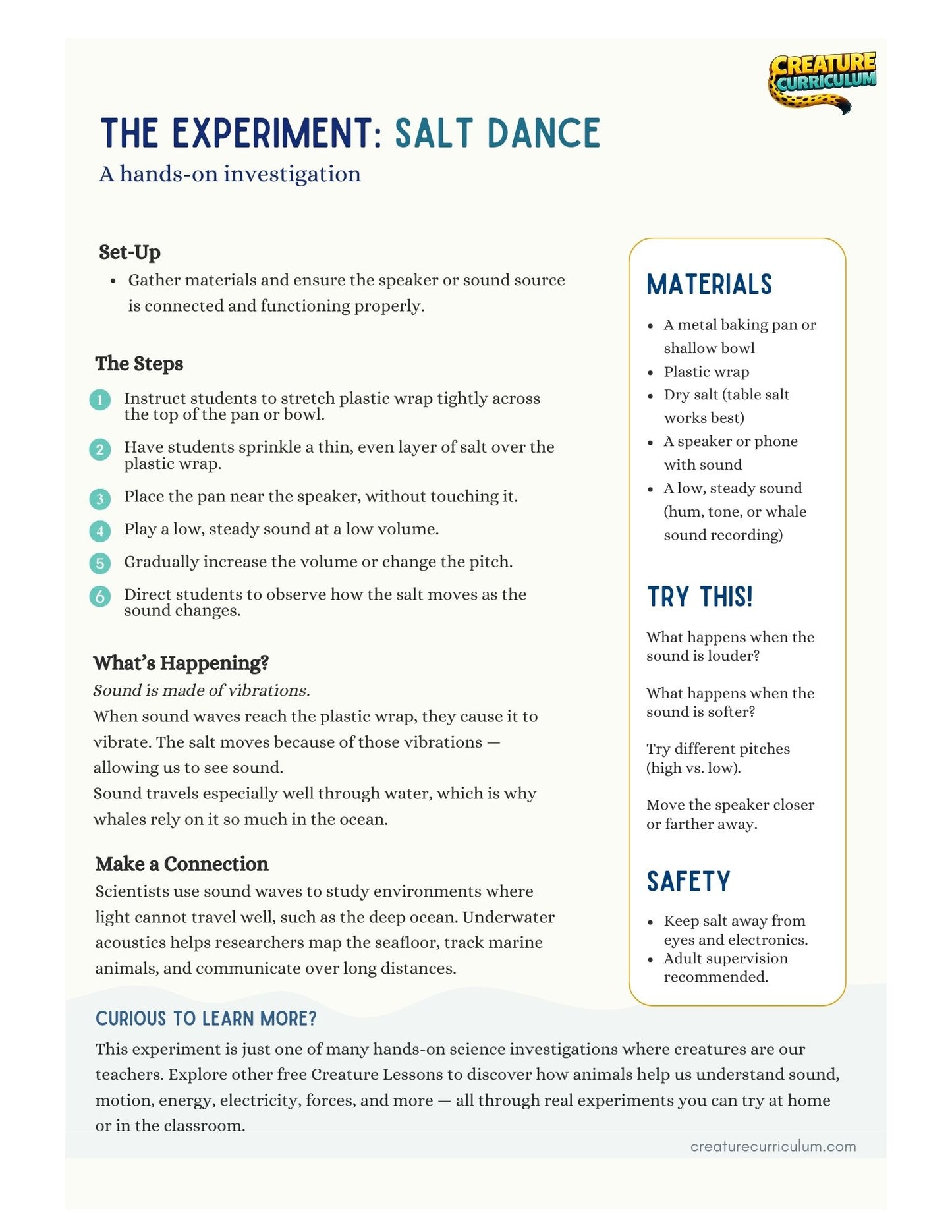 Sound Waves & Vibrations - Beluga Whale