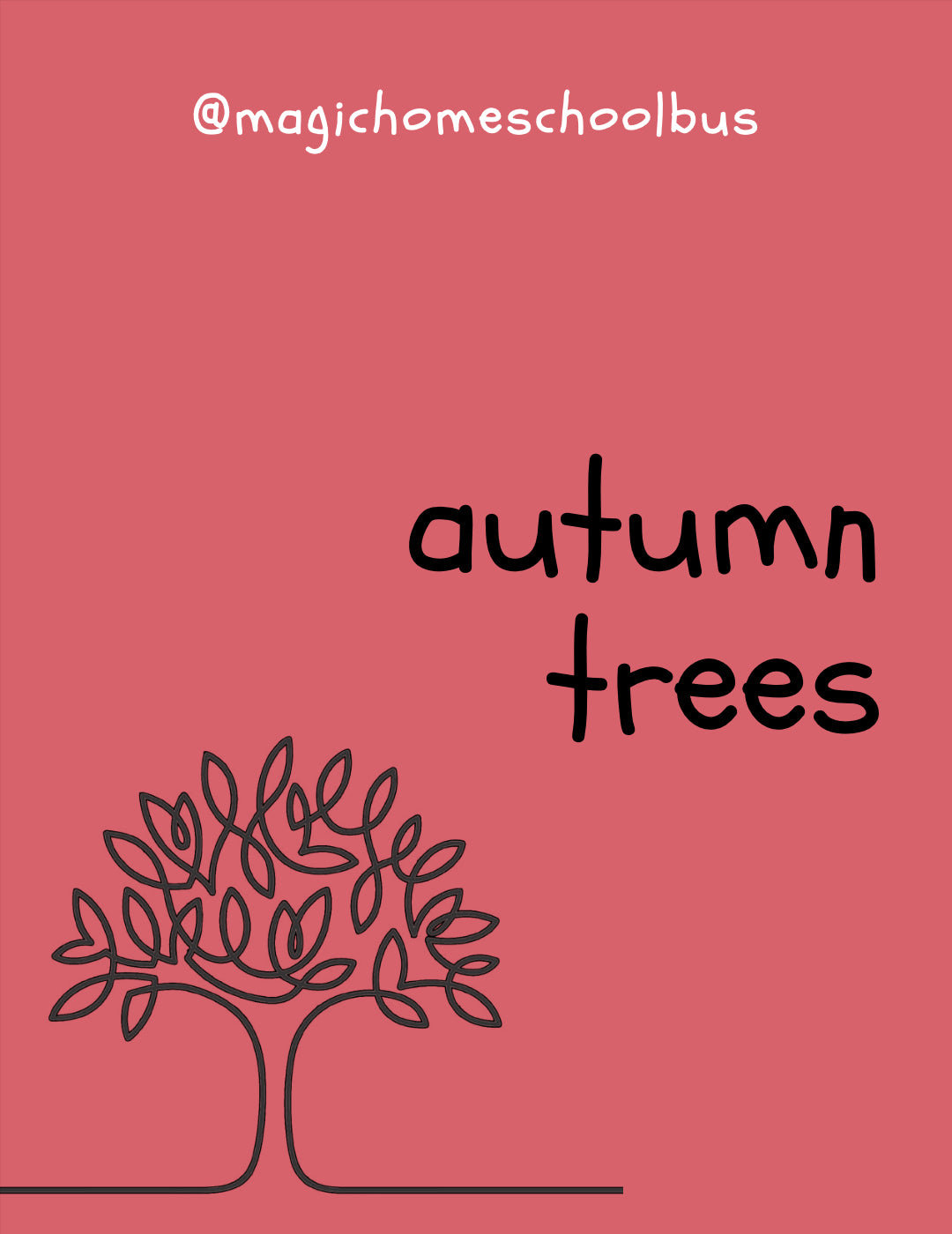 Magic Homeschool Bus - Autumn Trees Study