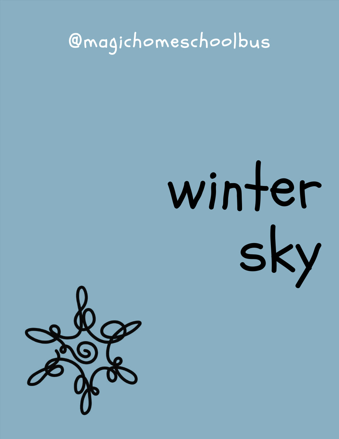 Magic Homeschool Bus - Winter Sky Study