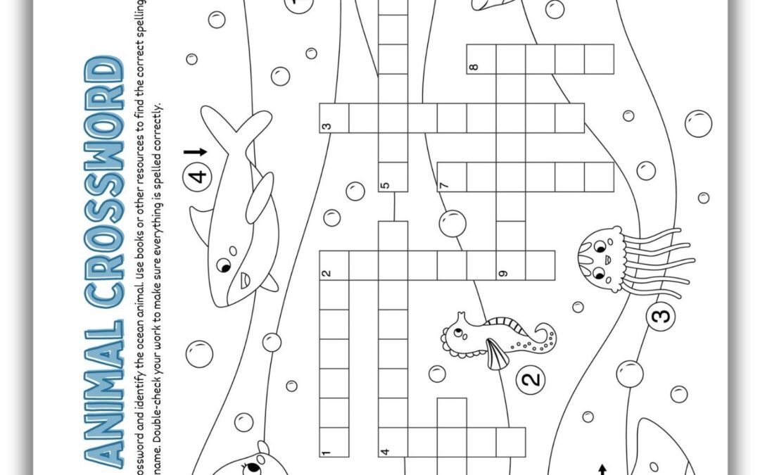 Ocean Animal Crossword