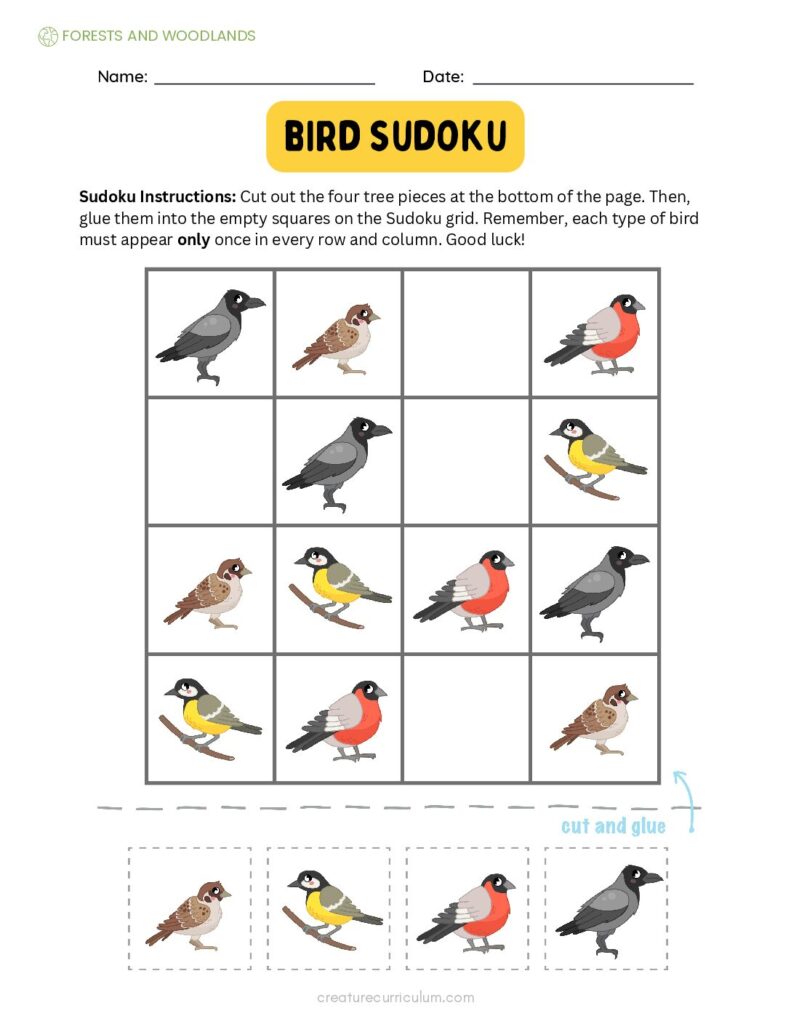 Forest Animal Sudoku Pack